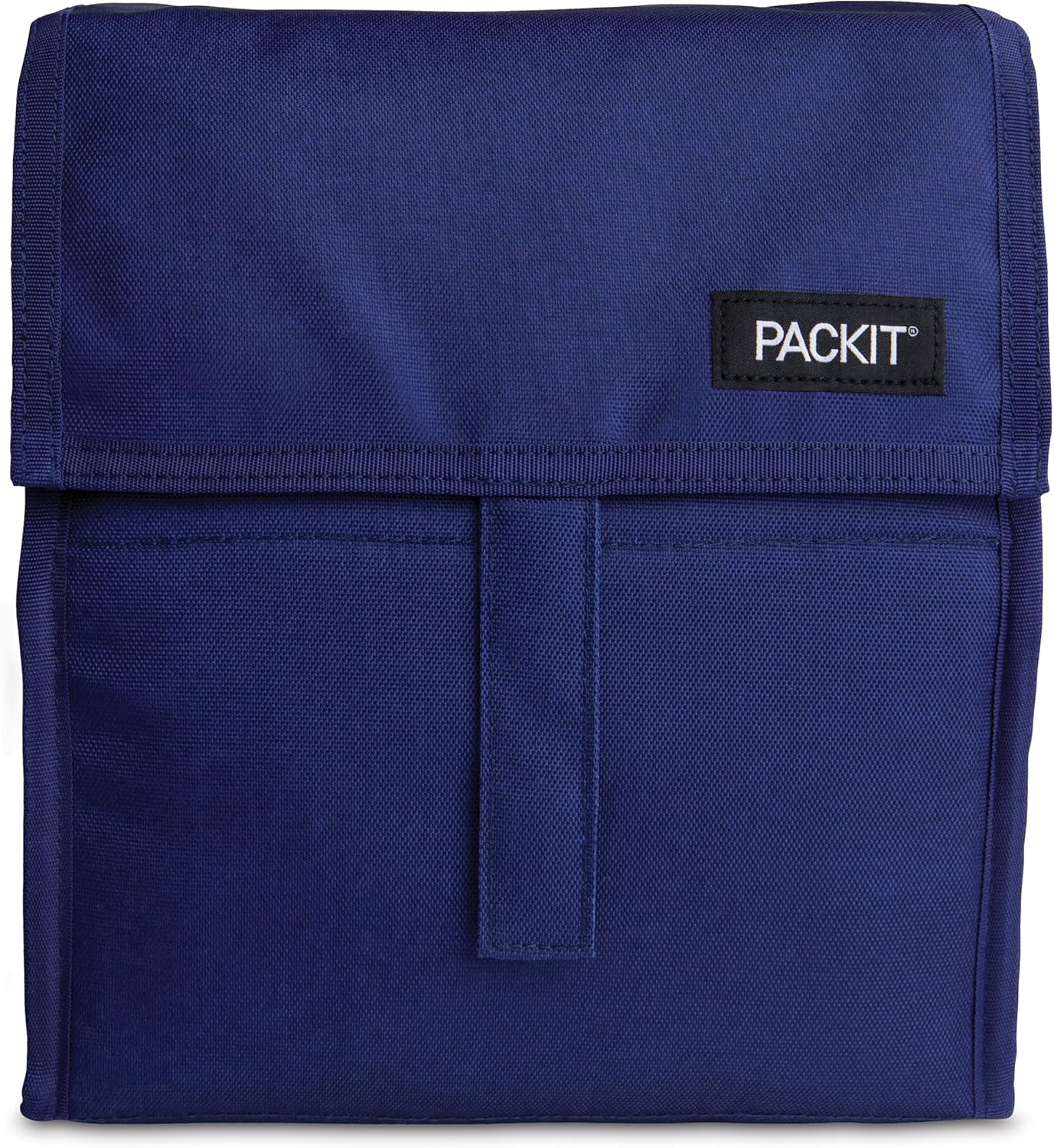 Packit Freezable Lunch Bag - Innovative Lunch Bag W/A Built-In Freezable Gel Liner for Cooling Power, Can Fold for Easy Storage, Easy Clip Handle, Perfect for Packing Meals & Snacks - True Blue image number 3