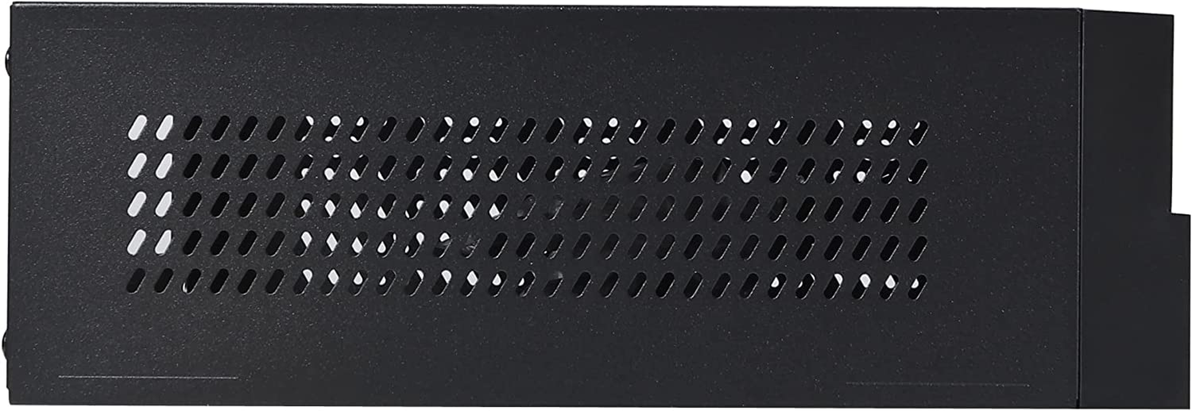 MX01 SECC Fanless Mini ITX HTPC Chassis with 3.5" Hard Drive Bay and Vertical Stand Foot (Black) image number 6