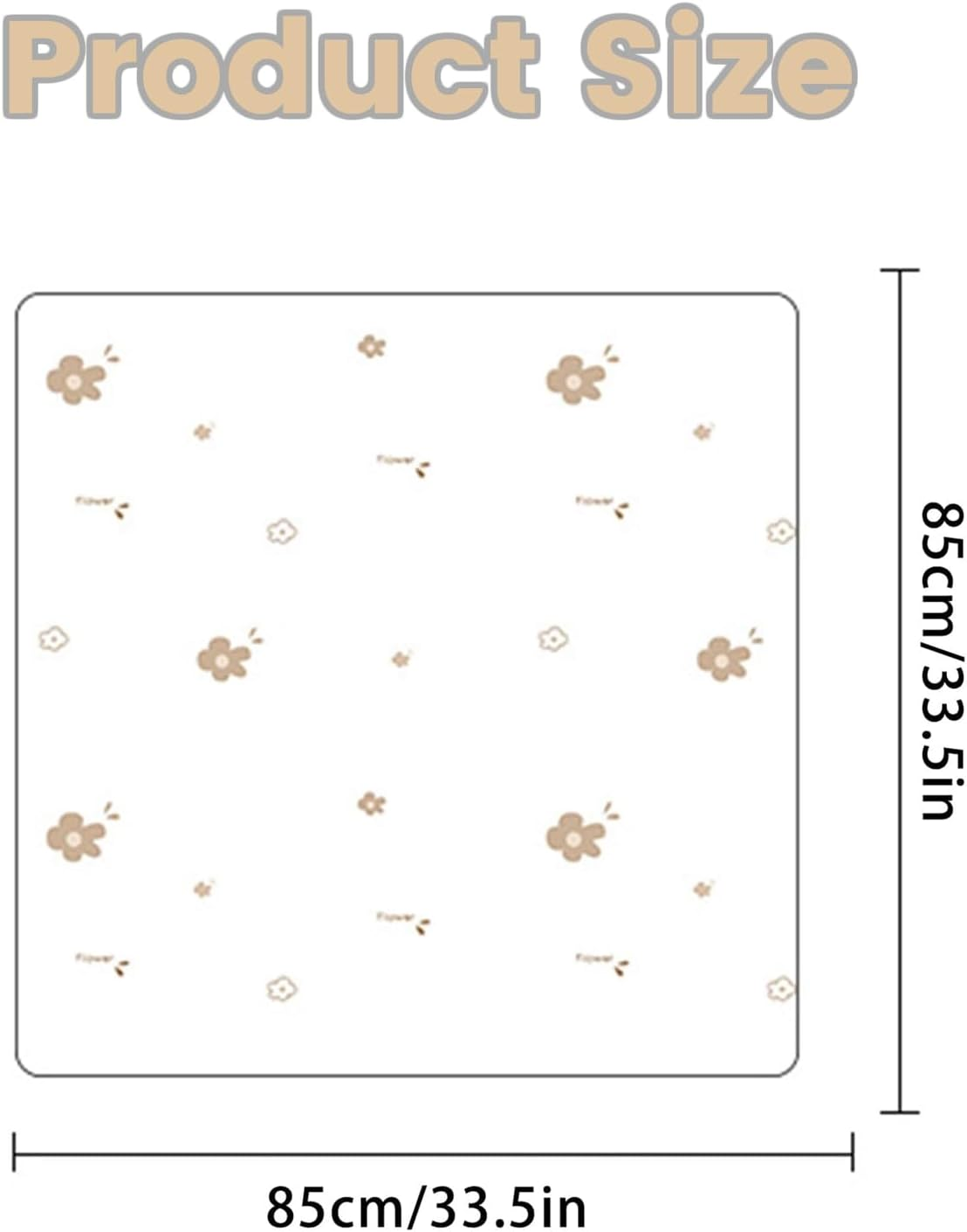 ZONEY Cute Wrap Receiving Blanket Baby Wrap Versatile Swaddles for Fall/Winter Perfect for Newborns & Infants 33.5X33.5In Warm Baby Blanket Thickened Wrap Blanket Soft & Convenient (Flower) - Flower image number 1