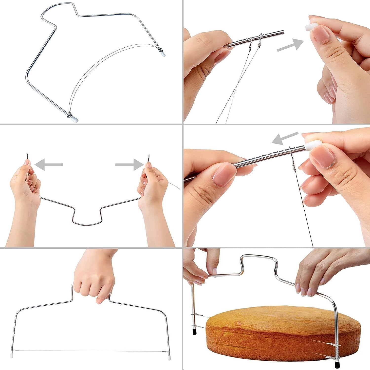 Cake Decorating Kit, 35PCS Cake Decorating Supplies, 11-Inch Rotating Cake Turntable, 7 Piping Tips, 2 Icing Spatulas & 3 Scrapers (Pink) - Blue image number 2