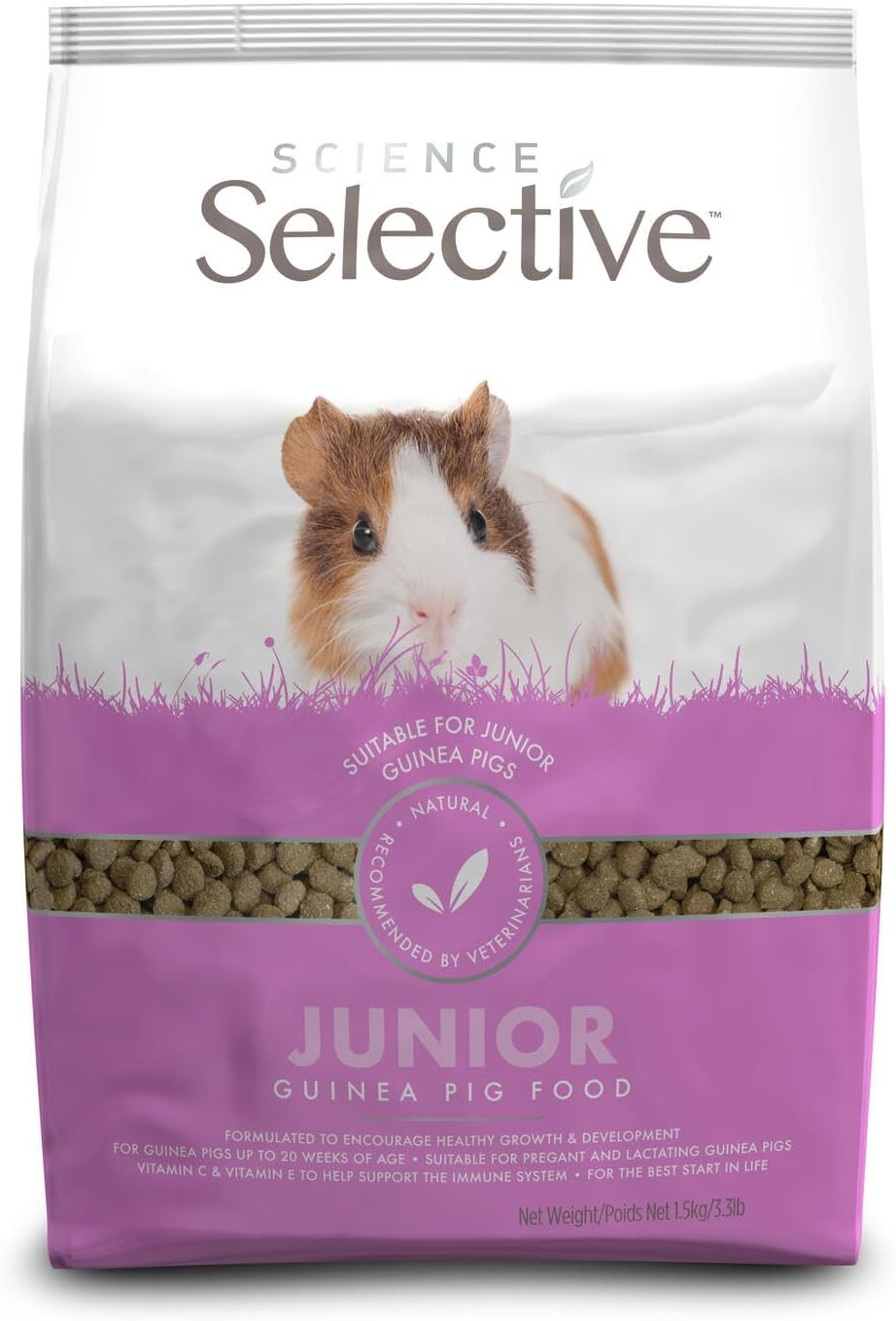 Science Selective Junior Guinea Pig 1.5Kg - Vet Recommended Guinea Pig Food image number 4