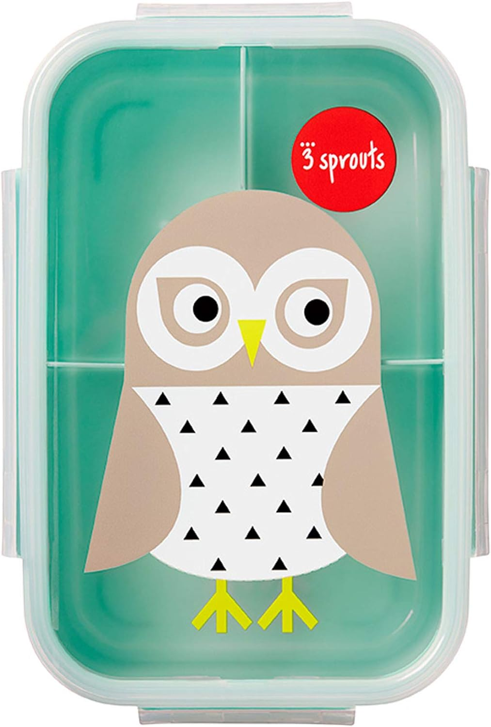 3 Sprouts Lunch Bento Box - Bear, Teal