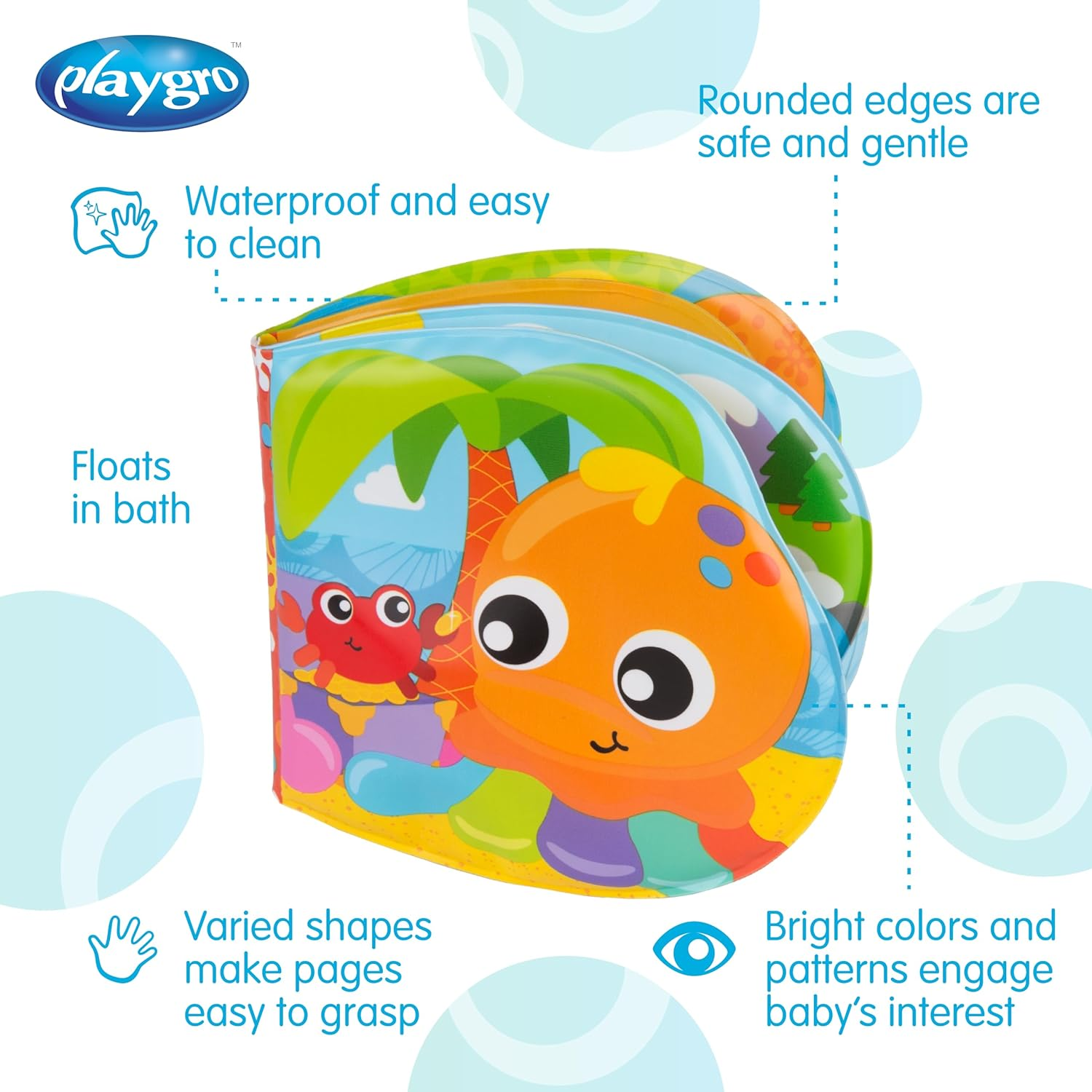Playgro Bath Books Assorted, Multi, image number 3