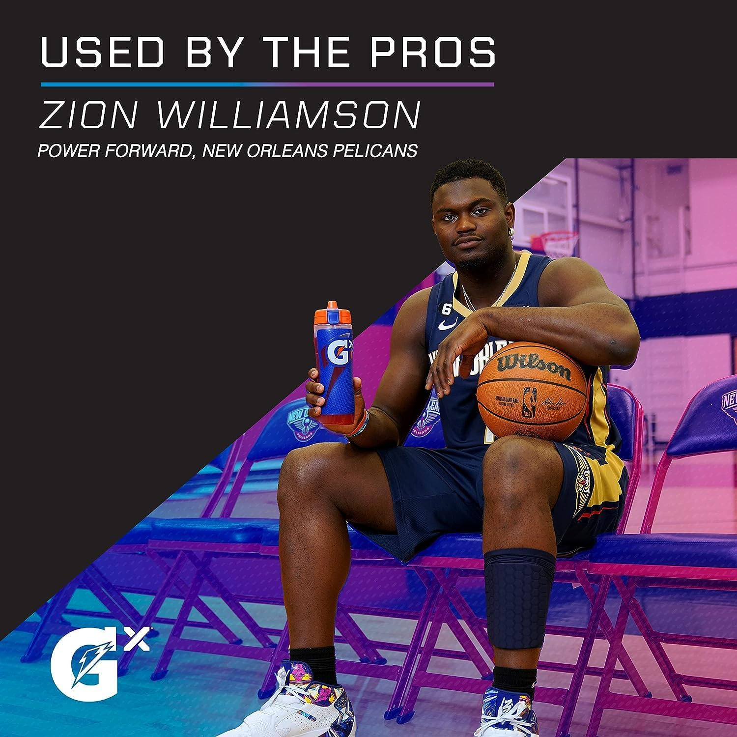 Gatorade Gx Hydration System, Non-Slip Gx Squeeze Bottles Faded Flag image number 1