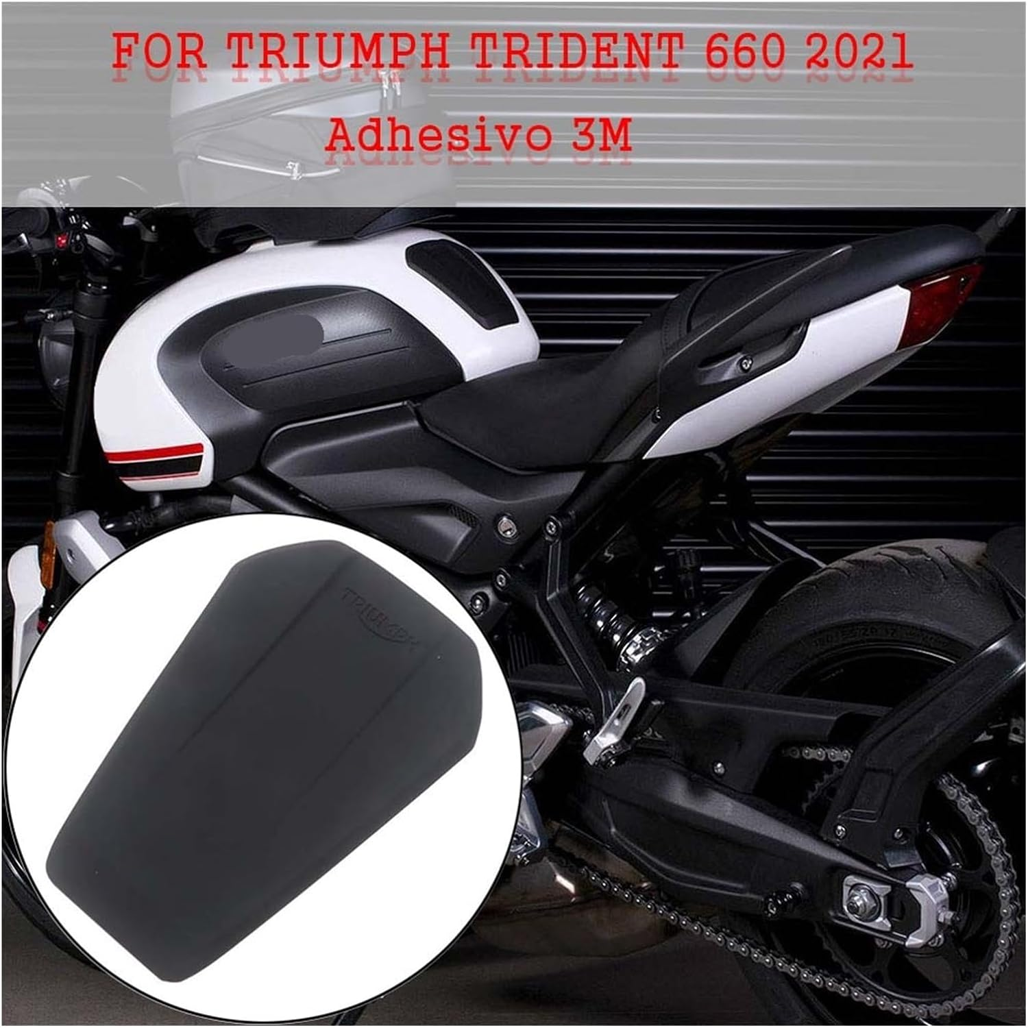 Jininshengxindianzi Motorcycle Tank Pad Protector Sticker Decal Gas Knee Grip Tank Traction Pad Side 3M Compatible with Triumph Trident 660 Trident660 2021 2020 image number 5