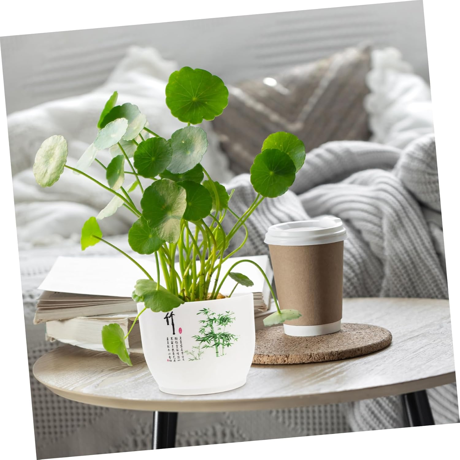 Sosoport 2Pcs Hydroponic Planter Bowl Home Gardening Pot Plastic Daffodil Pot for Indoor Outdoor Use - Green image number 5