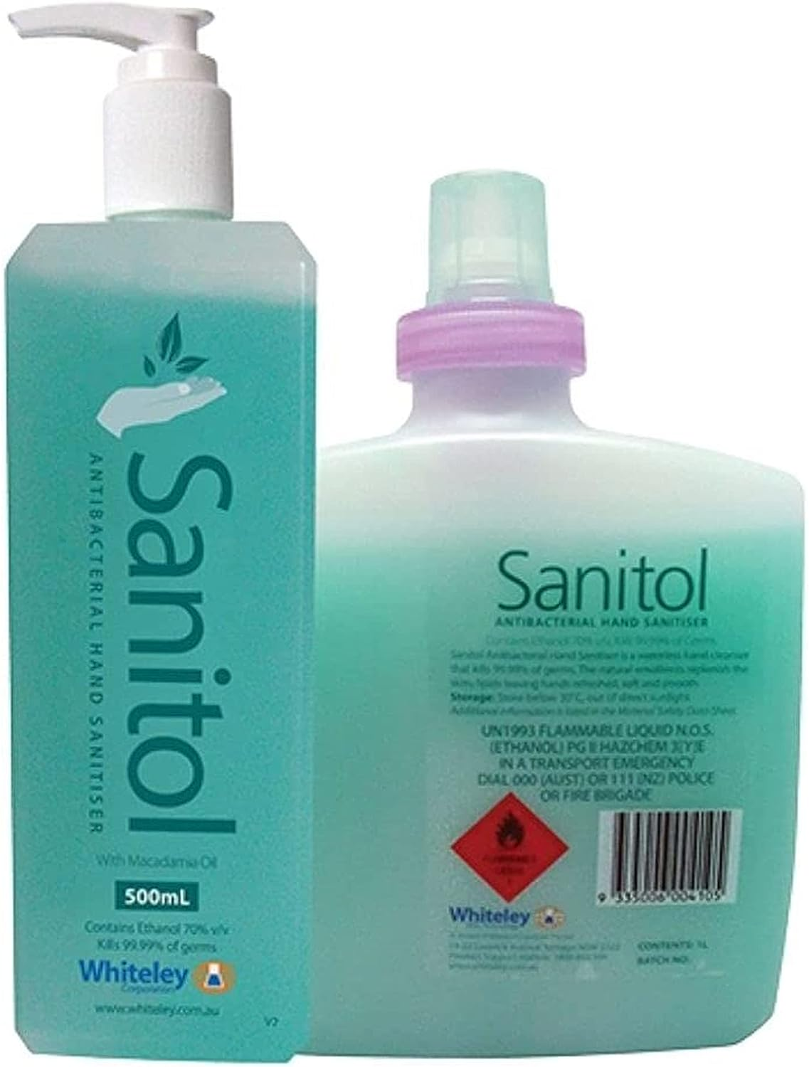 Sanitol Antibacterial Hand Sanitiser, Green, 500 Ml, (190557) image number 5