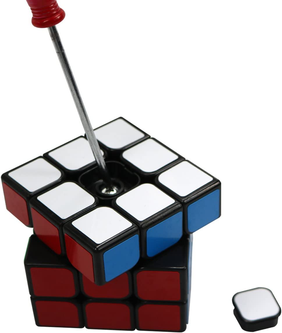 3X3 PVC Sticker Smooth Speed Puzzle Magic Cube Black -Twist Brain Teasers IQ Toys for Kids 56Mm image number 2