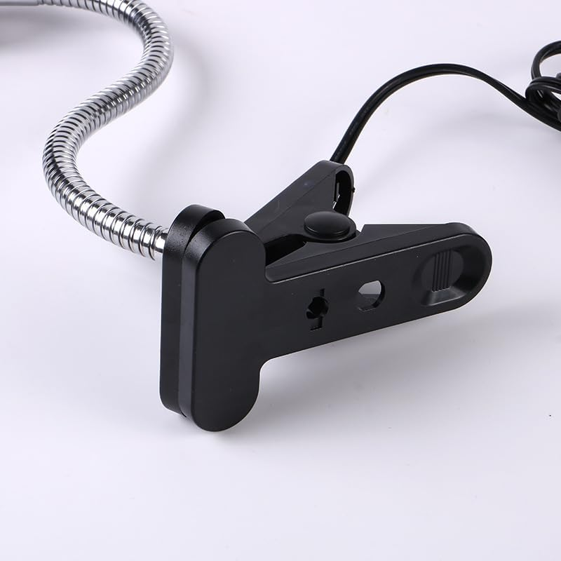 E27 Reptile Habitat Heating Lamp with UVB + UVA Rays: Essential for Turtles, Lizards & Other Pets - Ceramic Clip Holder, Adjustable Angles, AU Plug &ndash; Promotes Healthy Thermoregulation and Basking - 25W Lamp + White Holder image number 5