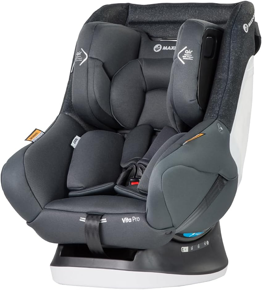 Maxi Cosi Vita Pro Convertible Car Seat - Nomad Steel-Safest Slimline Convertible Car Seat with Air Protect- Best Value, Extended Rear-Facing, Isofix Compatible, Cool Baby Fabric, 3 across Fitment, Machine Washable, 5-Position Headrest & Adjustable Harness image number 6