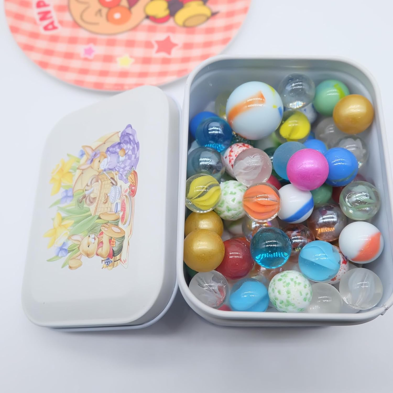 50 PCS of Colored Glass Marbles for Kids, Fun Retro Children'S Toys, Handmade Glass Marbles Suitable for Marbles, Game Toys image number 6