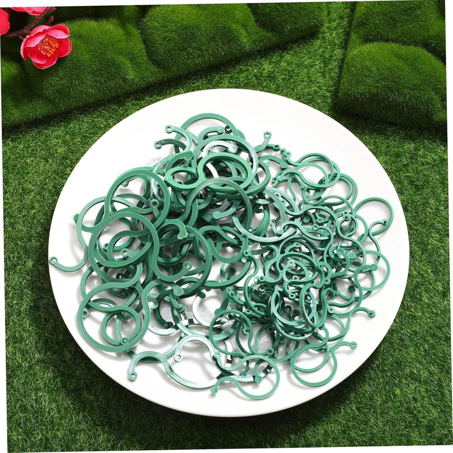100Pcs Gardening Buckle Plant Support Clips for Indoor Outdoor Plants Stake Hanging Tree Clip Flower Vine Clamp image number 6