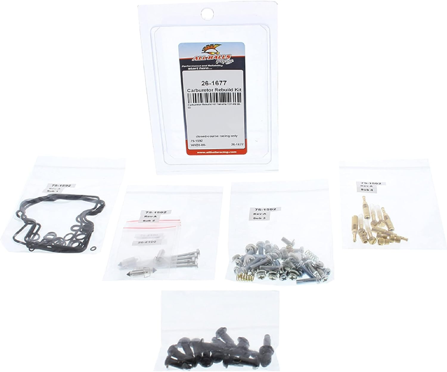All Balls Racing 26-1677 Carburetor Rebuild Kit
