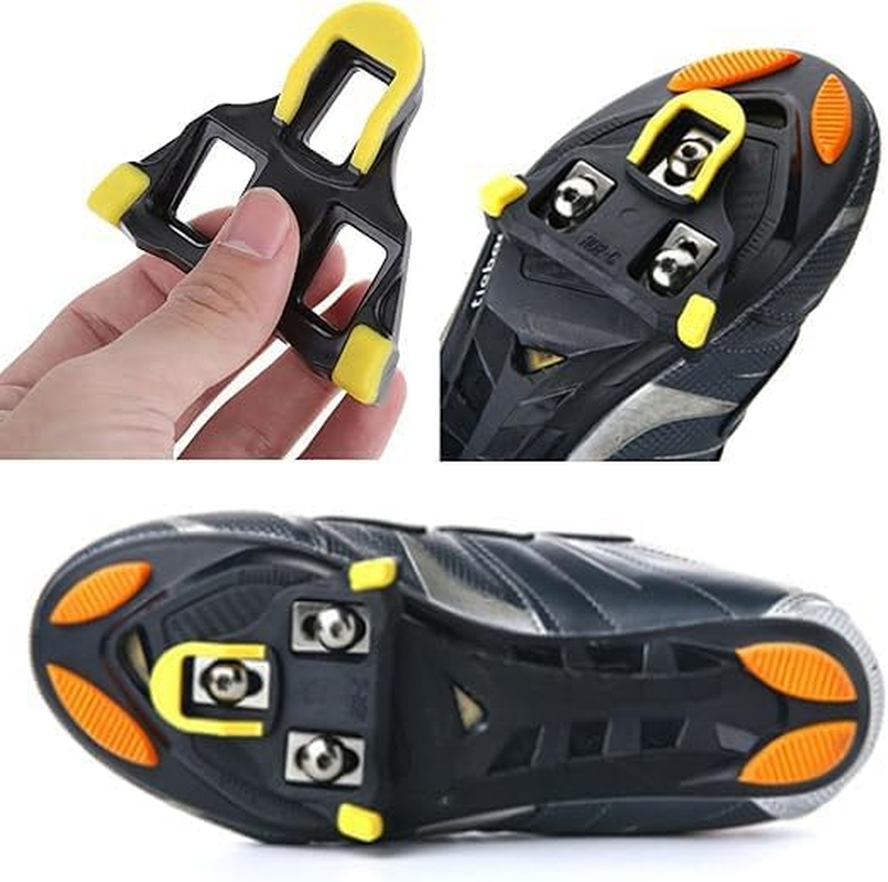 Road Pedal Cleat, 2 Pcs Bicycle Pedal Cleats, Road Bike Cleats for Shimano SPD SM-SH51 Locking Cycling Pedals Cleat System Shoes, Bike Indoor Cycling & Road Bike Bicycle Set image number 5