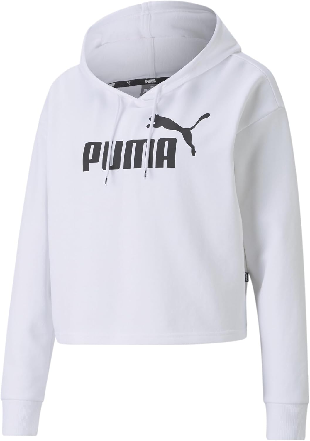 PUMA Women'S Essential Cropped Logo Hoodie image number 3