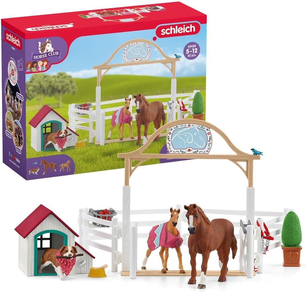 Schleich&reg; 42458 Horse Club Hannahs Guest Horses with Ruby , for Children from 5-12 Years, Horse Club Playset image number 3