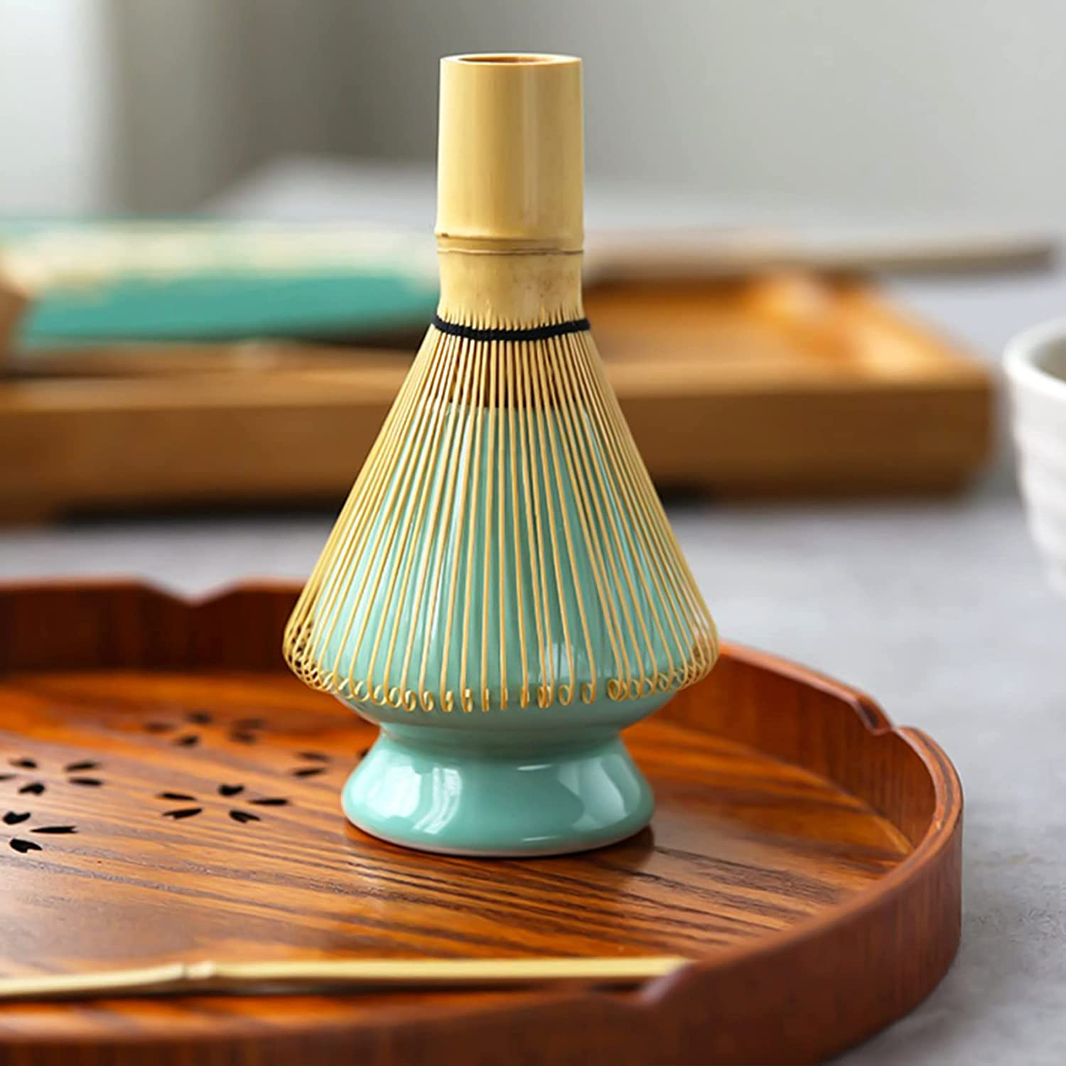 Japanese Matcha Tea Set(3 Pcs) - Matcha Bamboo Whisk Tea Spoon,-Tea Ceremony Kit image number 5