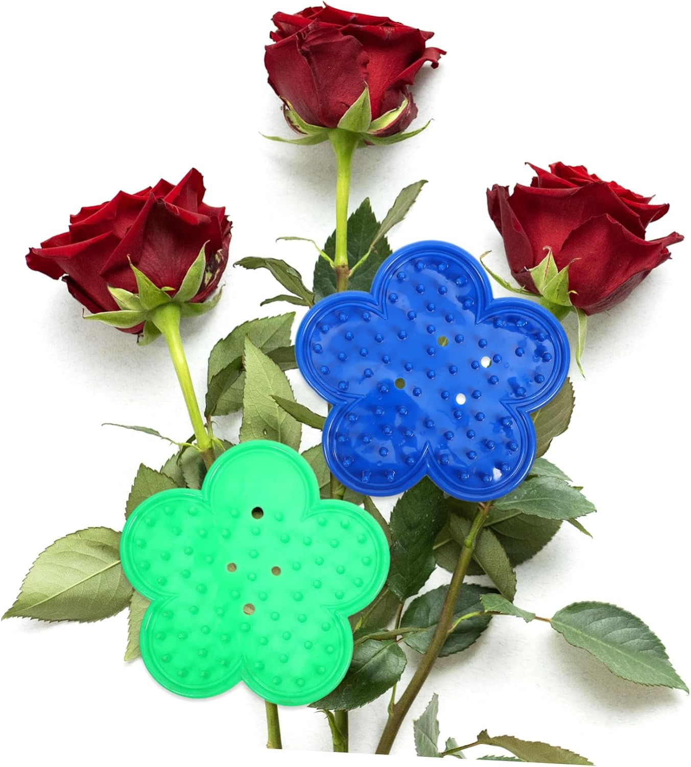 2Pcs Rose Thorn Remover Tool Set Reusable Plastic Strippers for Gardening Efficient Rose Stem Cleaning Tool Blue and Green Color