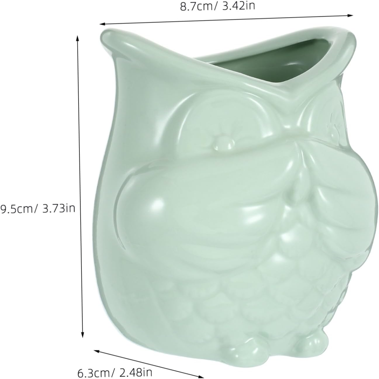 Owl Design Succulent Pot Ceramic Flower Pots for Home Decorative Cactus Planter image number 5