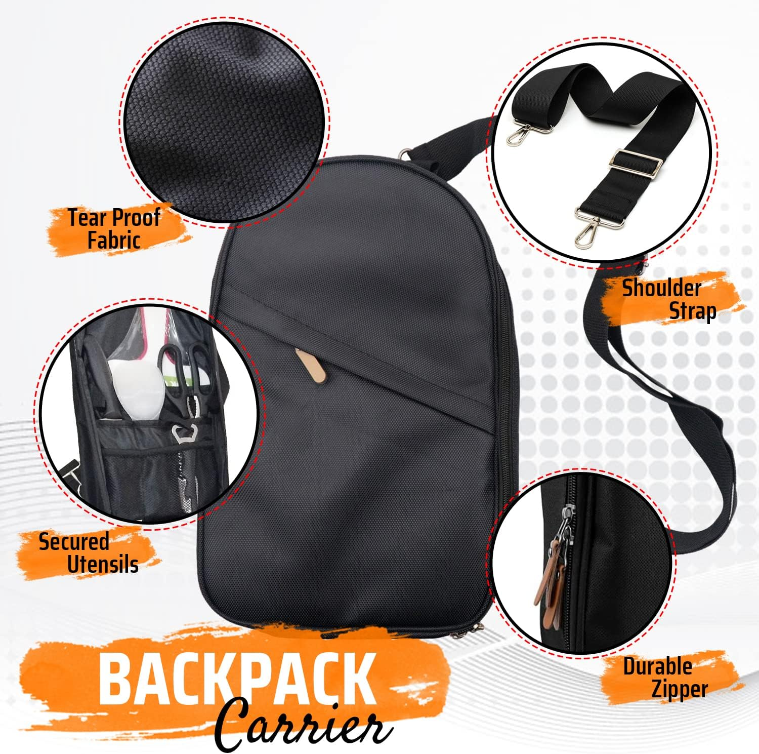 Sunshine & Skittles 13 Piece Portable BBQ Utensils Kit - Stainless Steel - Complete Set for All Occasions - Easy & Durable - Great Gift! image number 4