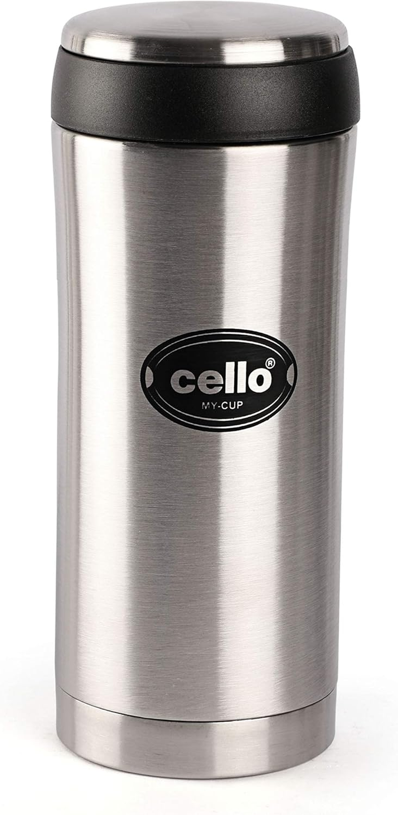 Cello My Cup Stainless Steel Vacuum Insulated Flask | 24 Hours Hot and Cold Threaded Lid Flask Bottle for Office Travel Home Outdoor | Silver - 500 Ml image number 2