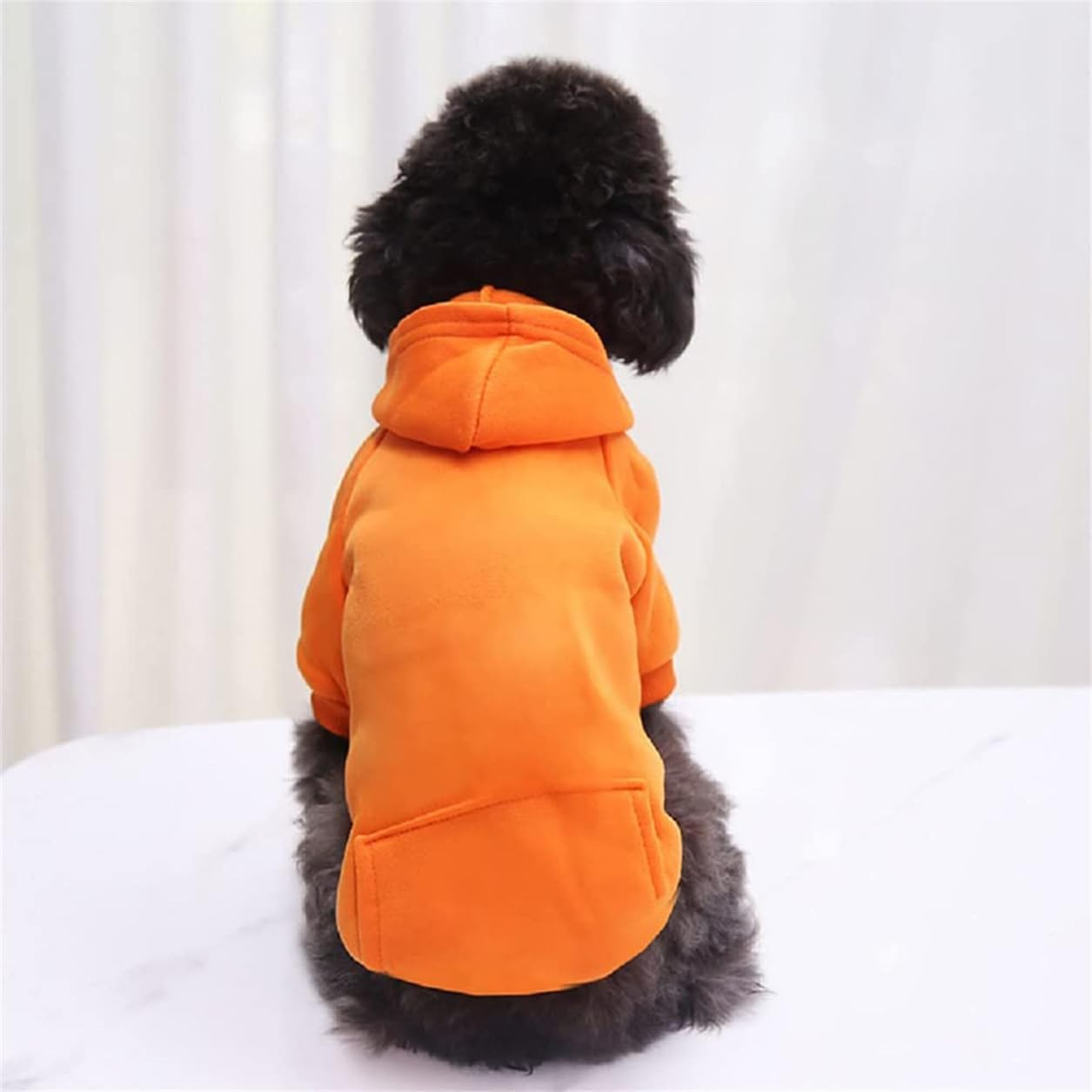 4 Pcs Small Dog Sweaters Dog Hoodie Clothes with Hat for Small Dogs Chihuahua Clothes with Pocket Puppy Pet Winter Clothes Warm Hoodies Coat Sweater Shirt (L) image number 3