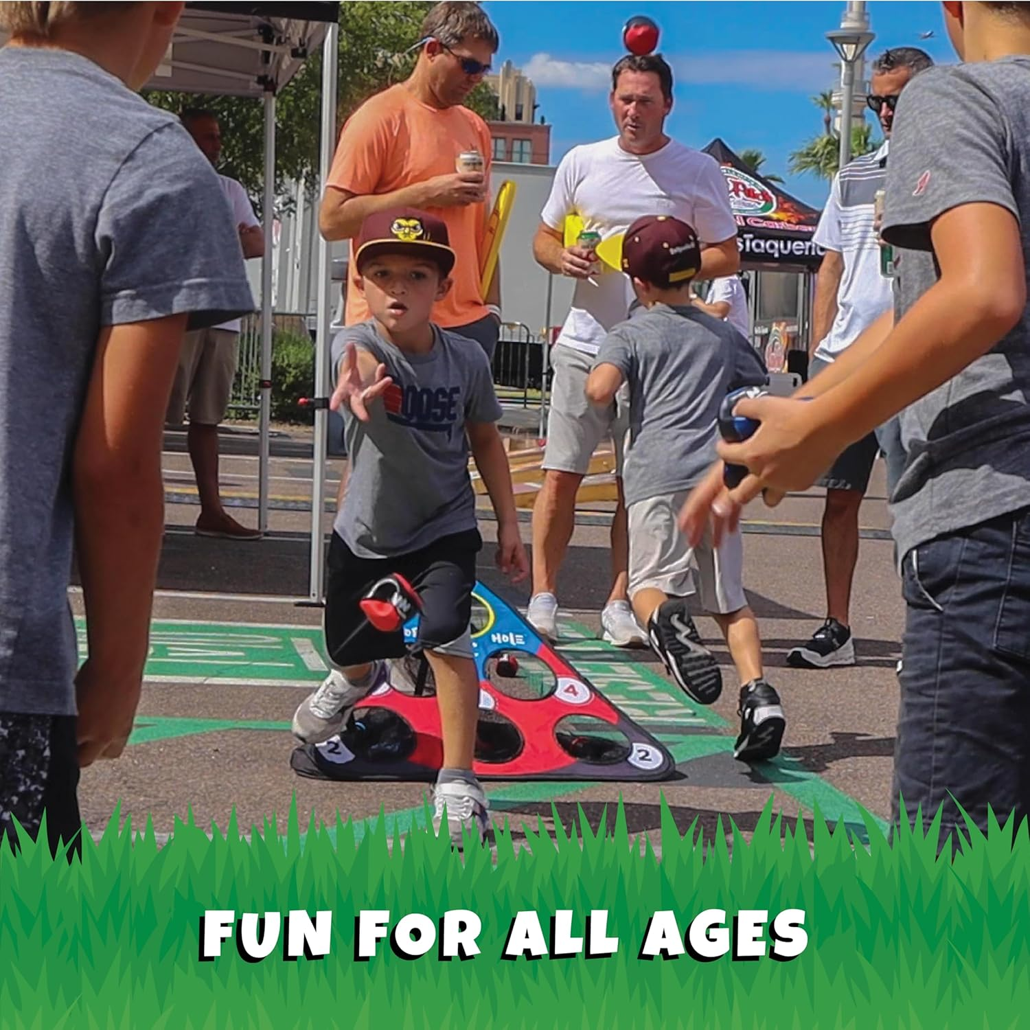 TOSS & ROLL NN' Hole - Portable Cornhole Game for Water or Land | for All Ages image number 3