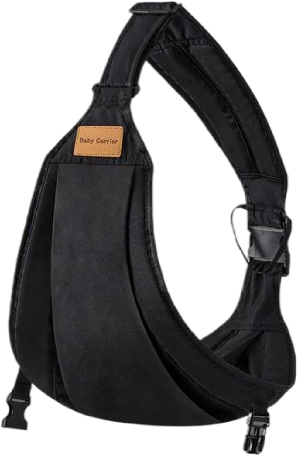 Baby Sling Carrier - Toddler Sling, Portable Baby Wrap Carrier, Adjustable, Soft, Anti-Slip, Newborn to 44Lbs, Black image number 6