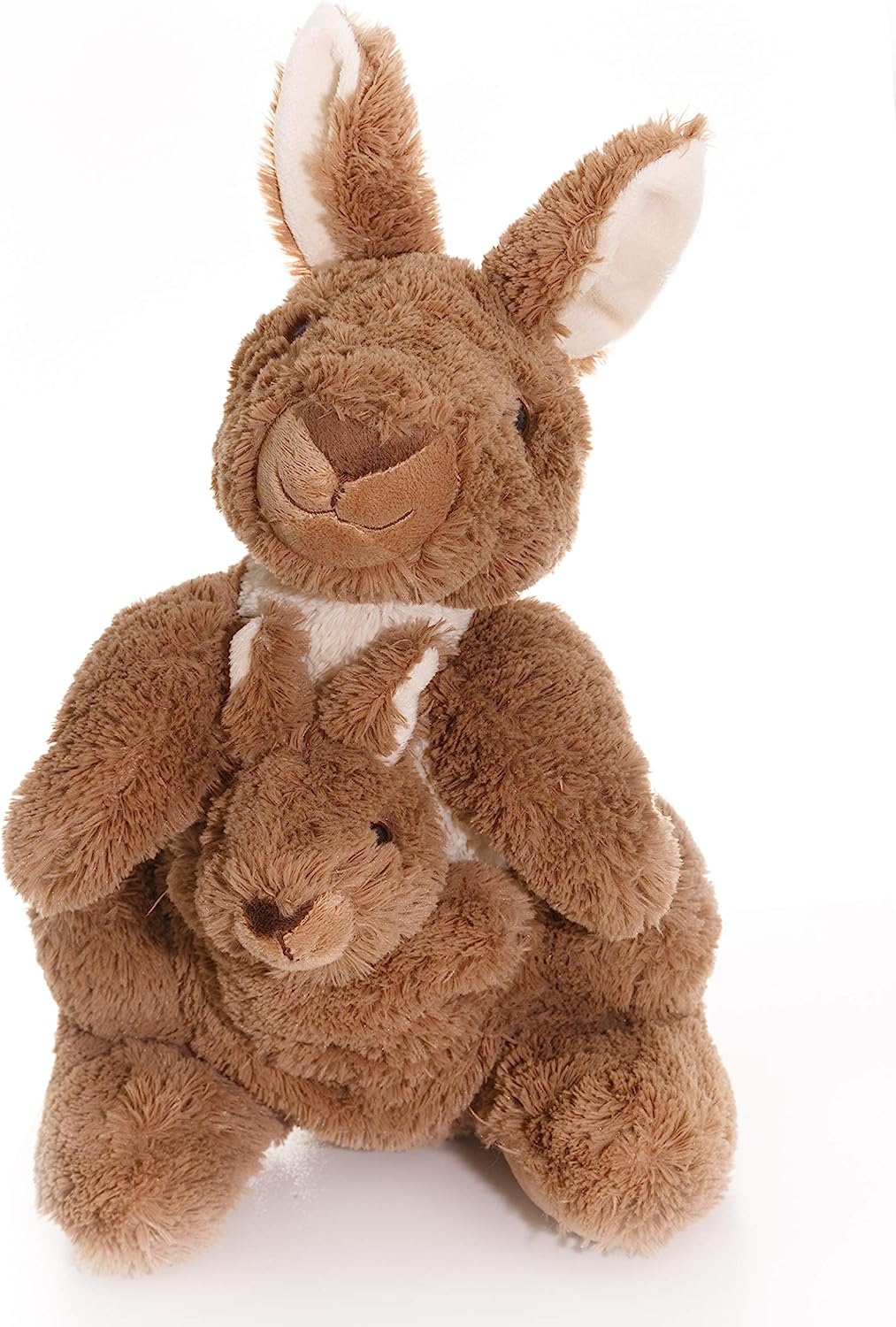 Wild Republic Kangaroo with Joey Plush, Stuffed Animal, Plush Toy, Gifts for Kids, Hug'Ems, 11 Inches