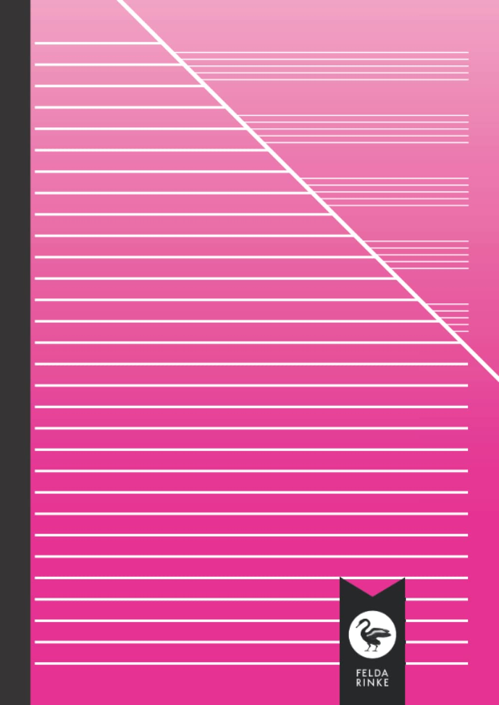 Large Music Workbook A4 One Side Stave One Side Lined Pink: Large Music Manuscript Notebook | Exercise Book | Staves and Lines | A4 Format | 110 Pages - 55 Sheets