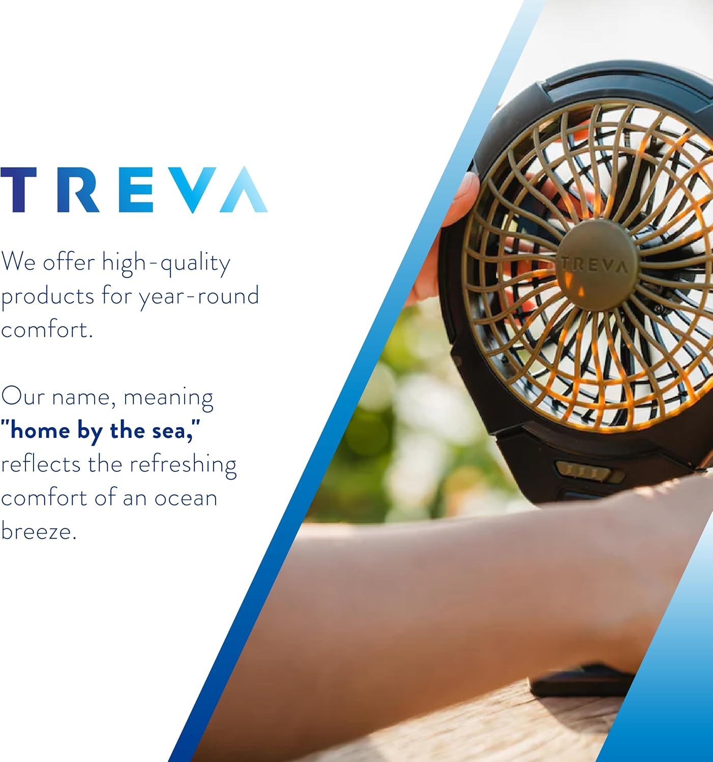 Treva Chemical Free Bug Fan, Fly Deterrent with Holographic Blades to Clear Bugs, Mosquitoes, and Flies, Battery Powered Fly Fan (2, Silver)