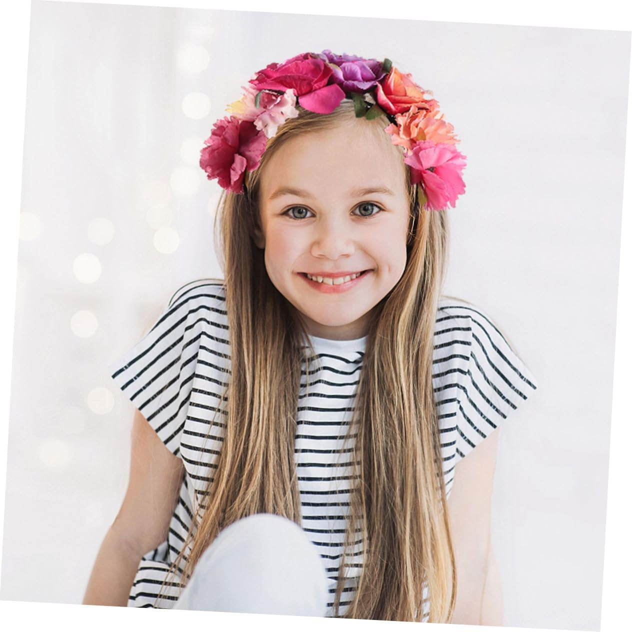 Halloween Headband Headdress for Halloween Parties Floral Hair Band for Women Festival Costume Cosplay Accessory Holiday Party Decoration image number 6