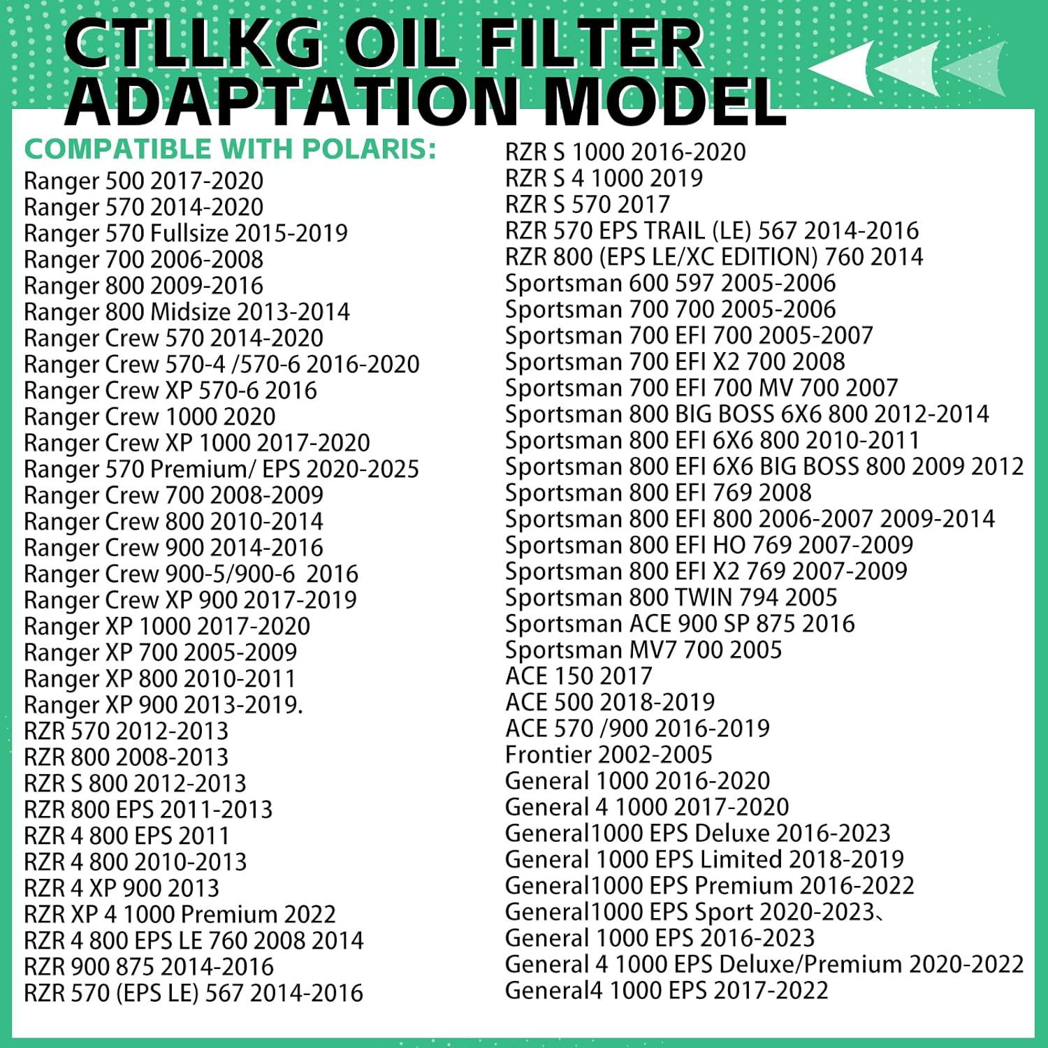 2540086 Oil Filter 2540122 2540006 for Polaris Ranger 570 700 800 900 1000 Crew XP General 1000 RZR 570 800 900 1000, Sportsman 600 700 800 ATV, RZR S 800 RZR 4 800 900 ACE 900 570 500, 6PCS image number 5