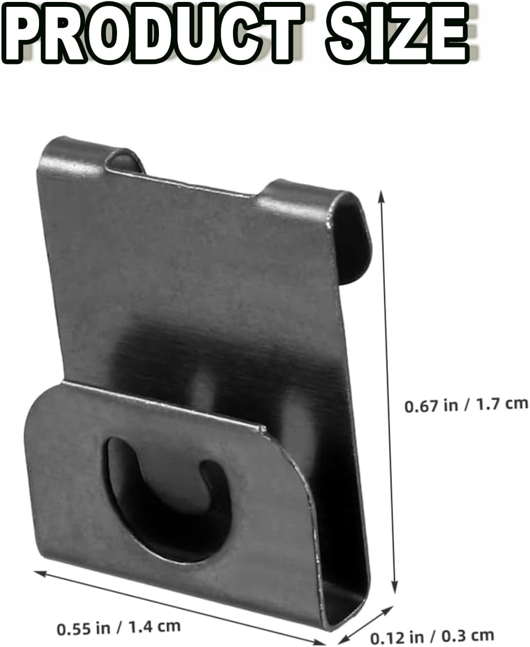 Photo Frames Hanger Hooks 0.3Mm Thick S-Shaped Metal Wall Mount Album Picture Hanging Clips 200 Pcs Picture Photo Board Hanger Hook S Shaped Metal Artwork Wall Mount Album Hanger Black image number 6