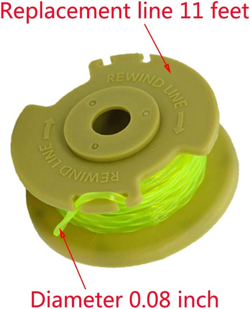 11Feet 0.080Inch String Trimmer Spool Line Compatible for Ryobi O NE plus AC80RL3 18V 24V 40V Cordless Trimmers,Weed Eater String Autofeed Spools Line Parts image number 4
