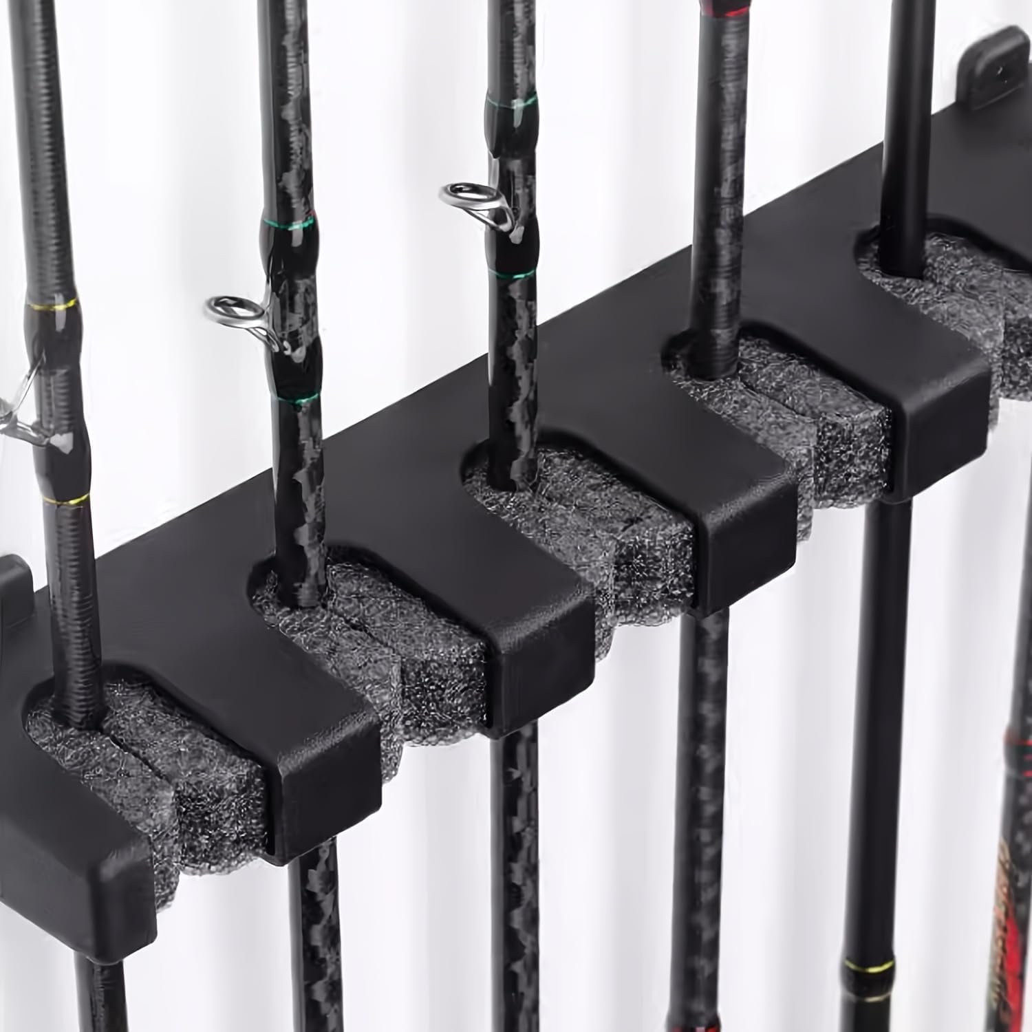 Yotsuba 6-Rod Rack Fishing Pole Holder Tackle Wall Fishing Rod Storage Fixed Stand