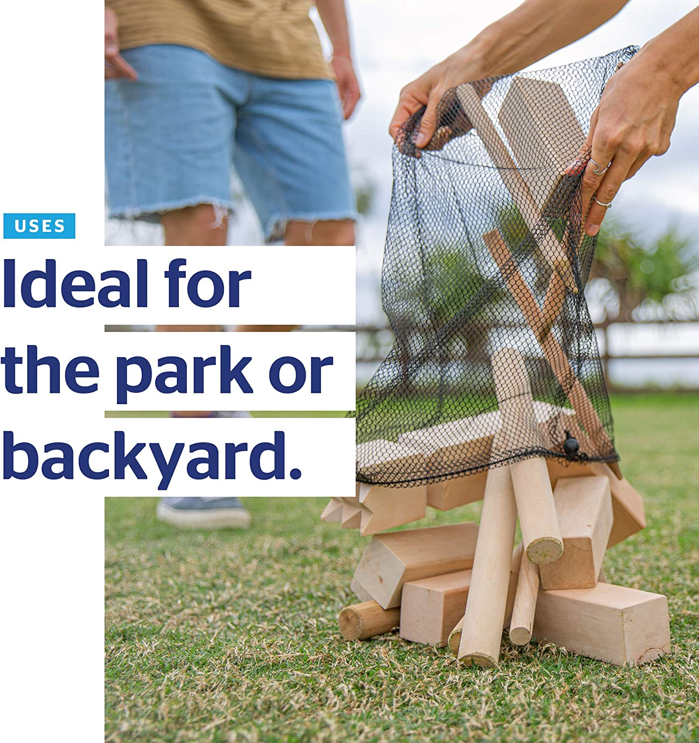 Formula Sports - Kubb - Wooden Outdoor Throwing Games for All Ages image number 4