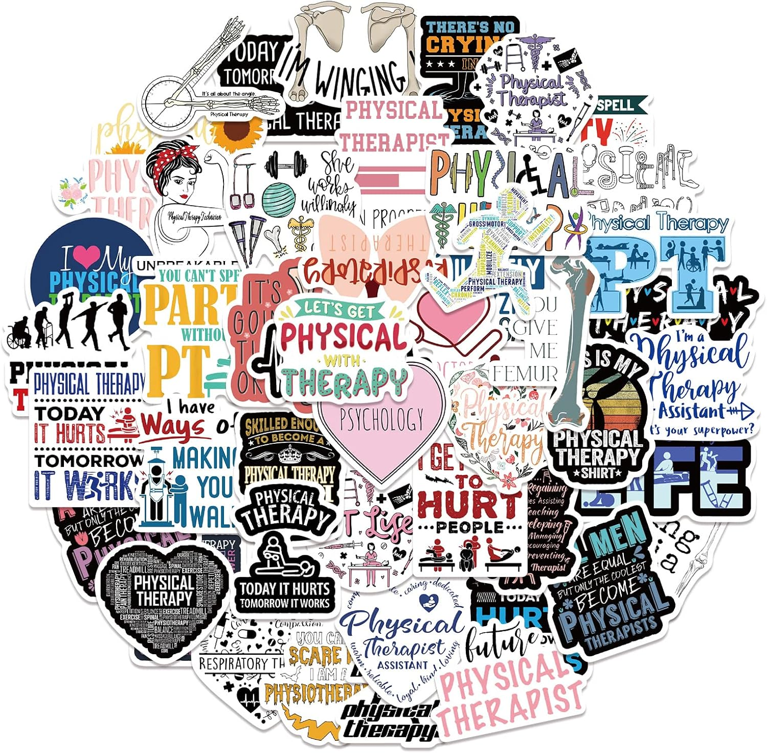 50 PCS Medical Assistant Sticker for Adults,Woman,Waterproof Vinyl Stickers for Laptops,Water Bottles,Scrapbooks,Phone,Medical Assistant Supplies,Medical Assistant Gifts, image number 2