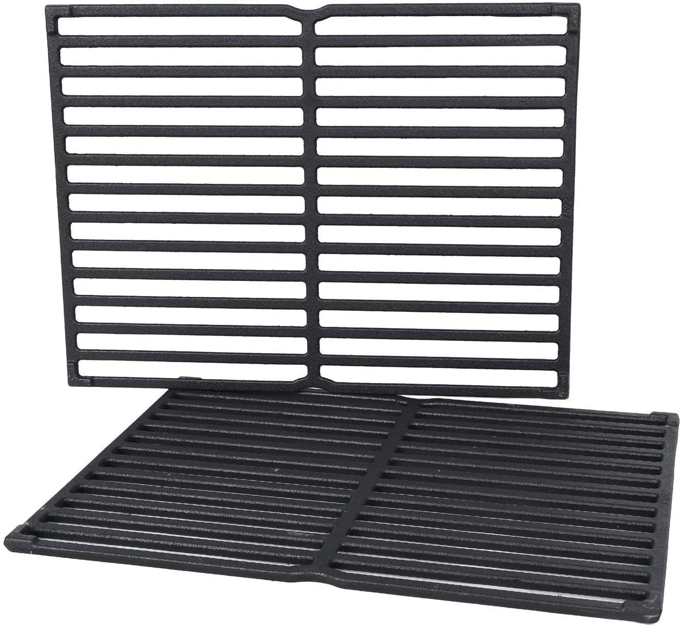 Gassaf 15" Cooking Grate for Weber Spirit 200 Series,Spirit E200, S200, S210, E210, Spirit 500, Genesis Silver A, 2-Pack Cast Iron Grill Grid Grate for Weber 7521,7522,7523,65904,65905