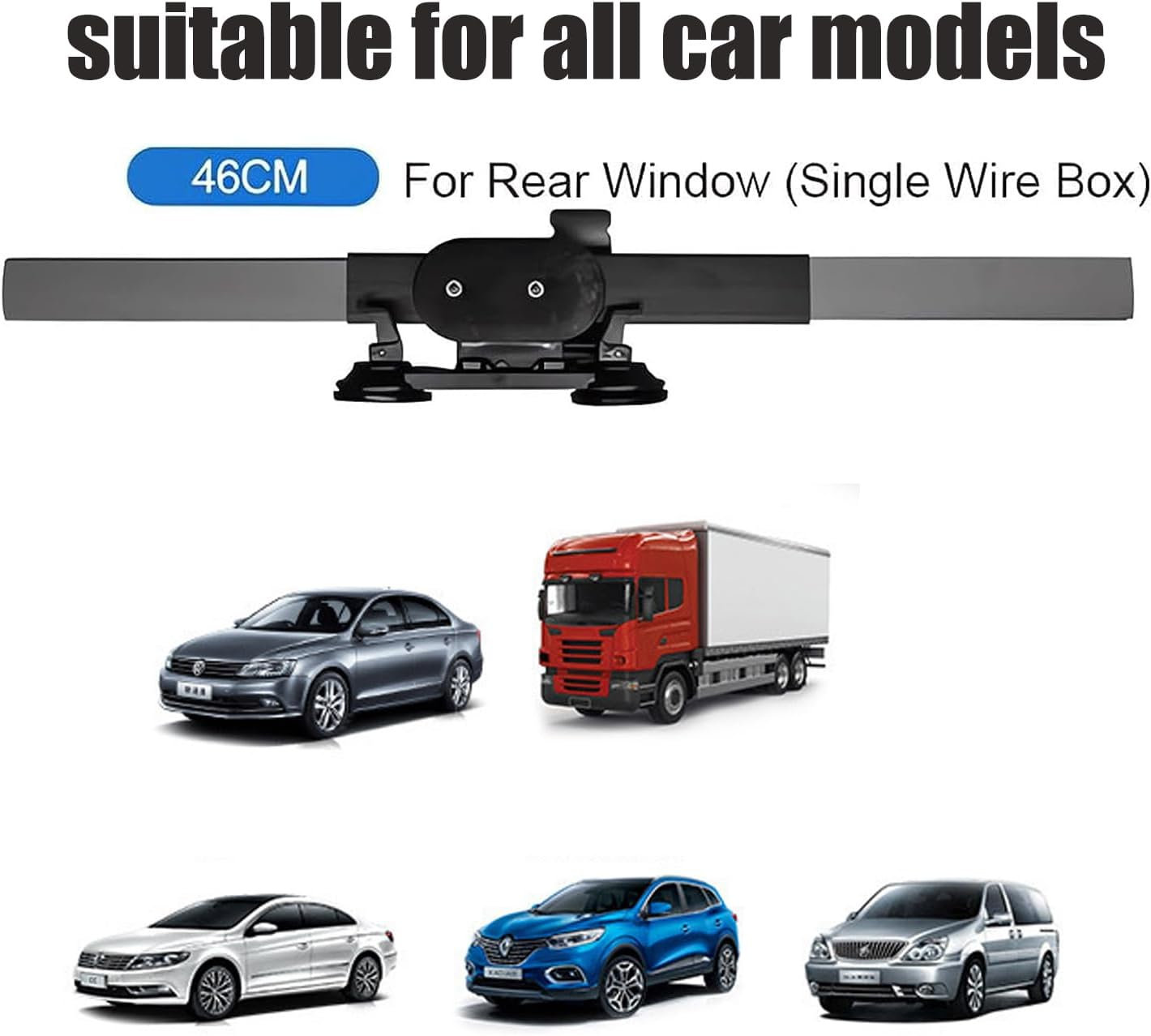 Car Retractable Curtain with UV Protection, Cool Windshield Sunshade, Sun Shade For, , Extra Large Shade(46Cm/18.1In) image number 1