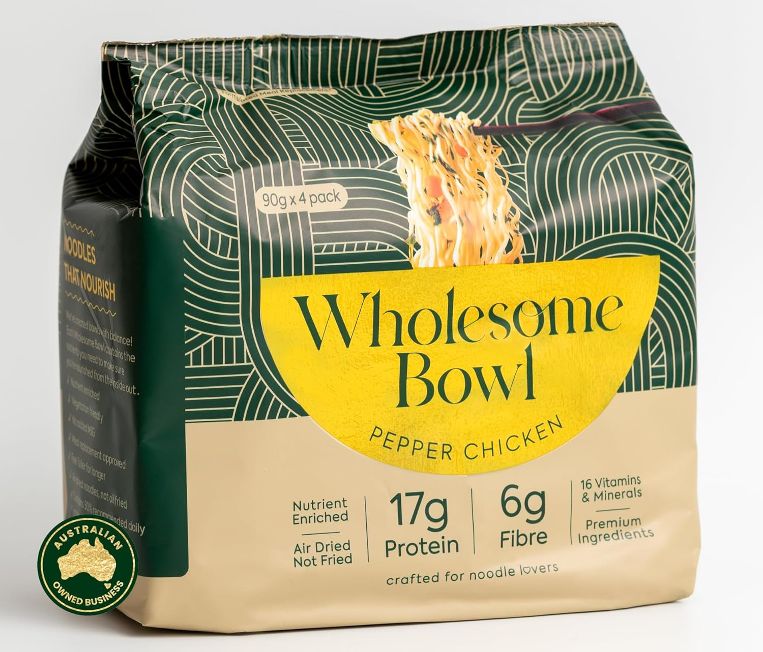 Wholesome Bowl Noodle Pack - Pepper Chicken 4X90G image number 3