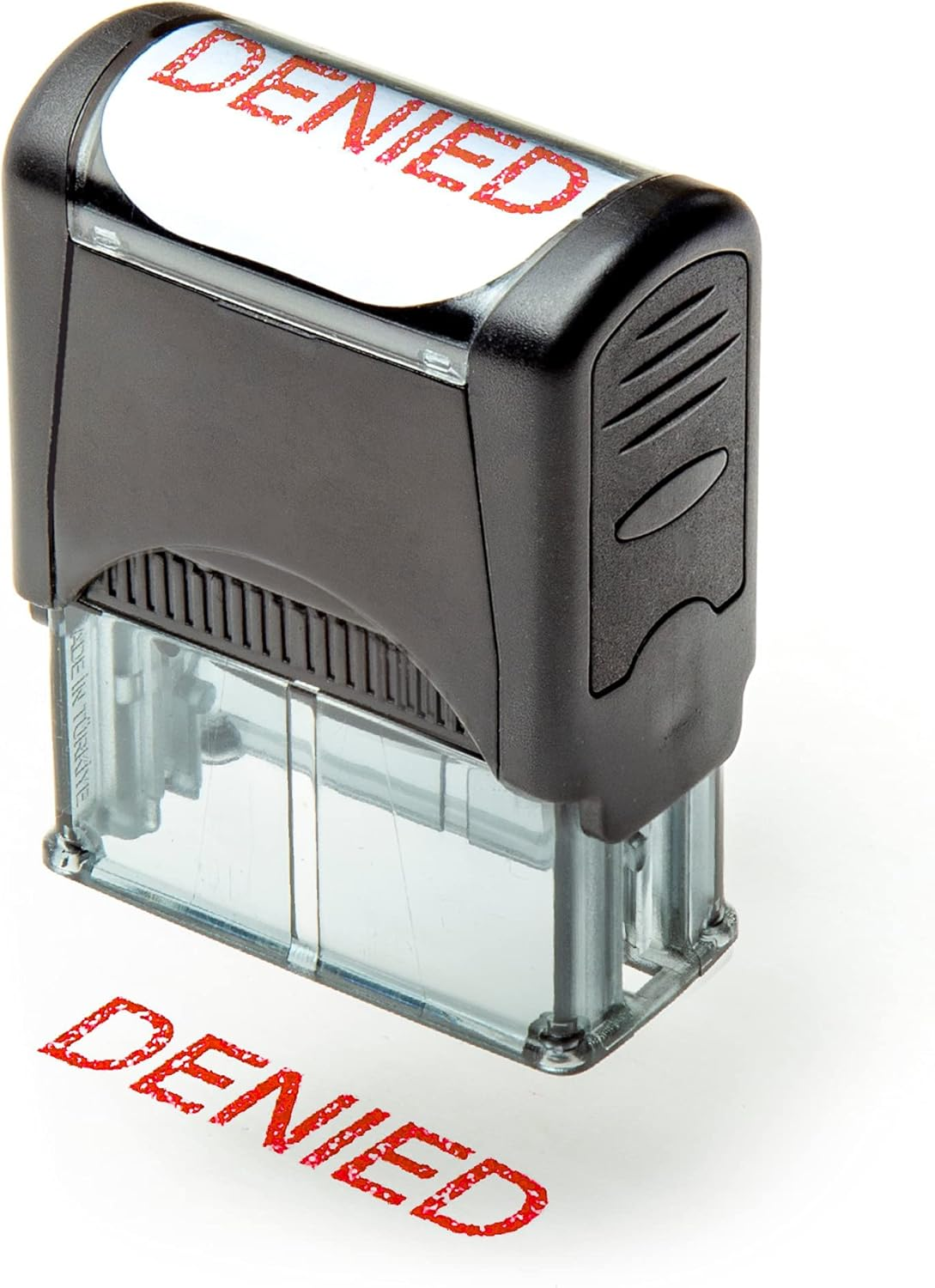 Self Inking Rubber Stamp, Refillable Red Ink Preinstalled - 1.4" X 0.51" X (35 X 8Mm) (Original) image number 2