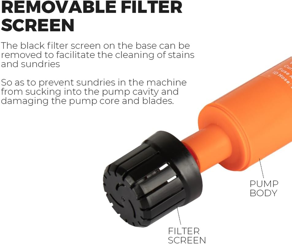 280GPH 12V Boat Caravan Inline Water Pump Submersible and Inline Water Transfer Pump with 5M Cabel(12V-280Gph) image number 5