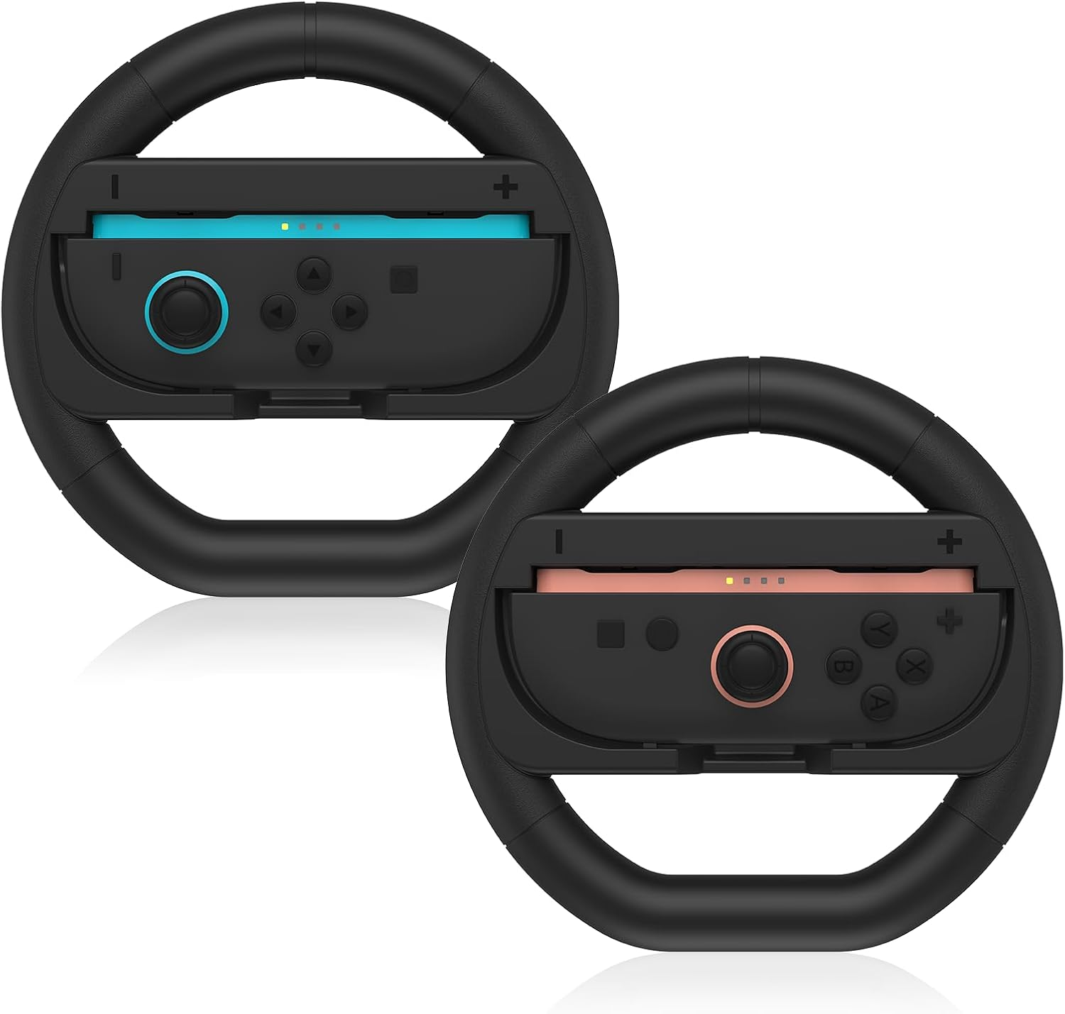 JOWILIN Switch Steering Wheel for Nintenedo Switch 2 (2025), 2 Pack Racing Steering Wheel for Mario Kart World 9/8, Mario Kart Steering Wheel Grip for Switch2 Joy-Con Accessories Kit image number 3