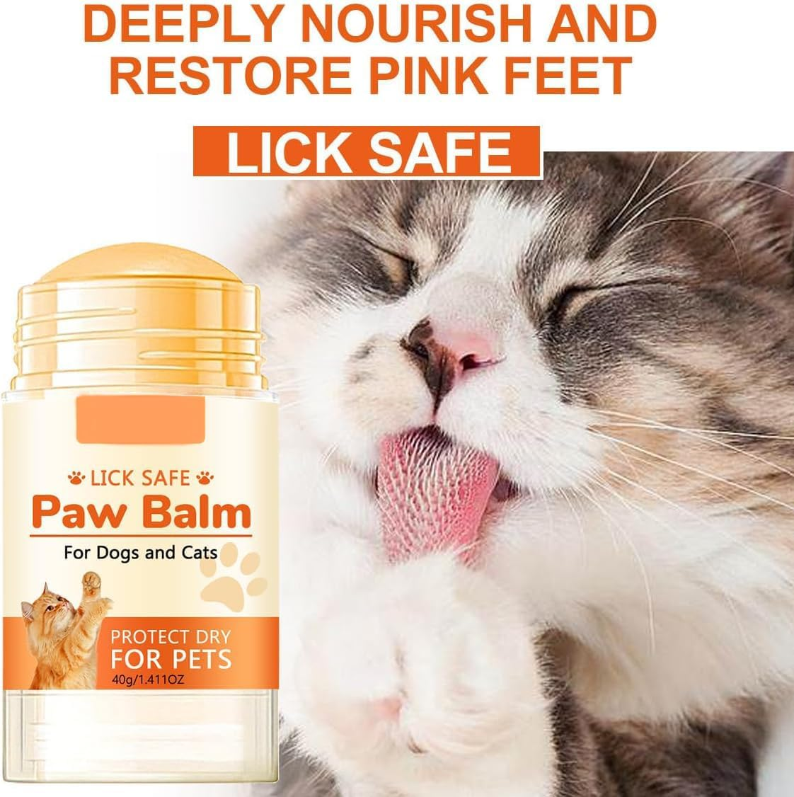 2 Bottles Paw Ointment- 40G,Natural Leak-Proof Paw Butter for Dogs,Moisturiser Dogs Moisturiser,Snow and Dry Weather Protection Cat Paw Butter,Dog Paw Balm,Dog Paw Balm for Travel image number 5