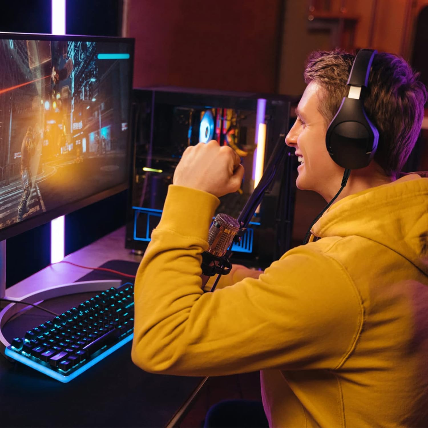 Alpha Replacement Audio Cable - Compatible with Kingston Hyperx Cloud Alpha and Mix Gaming Headset, 3.5Mm Plugs, 4.9Ft image number 3