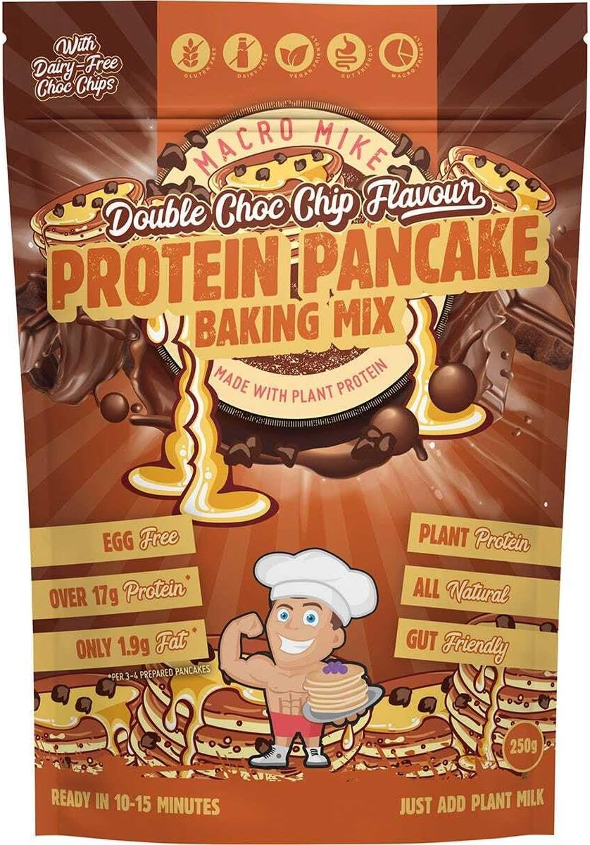 Macro Mike Almond Protein Choc Chip Pancake Baking Mix 300G