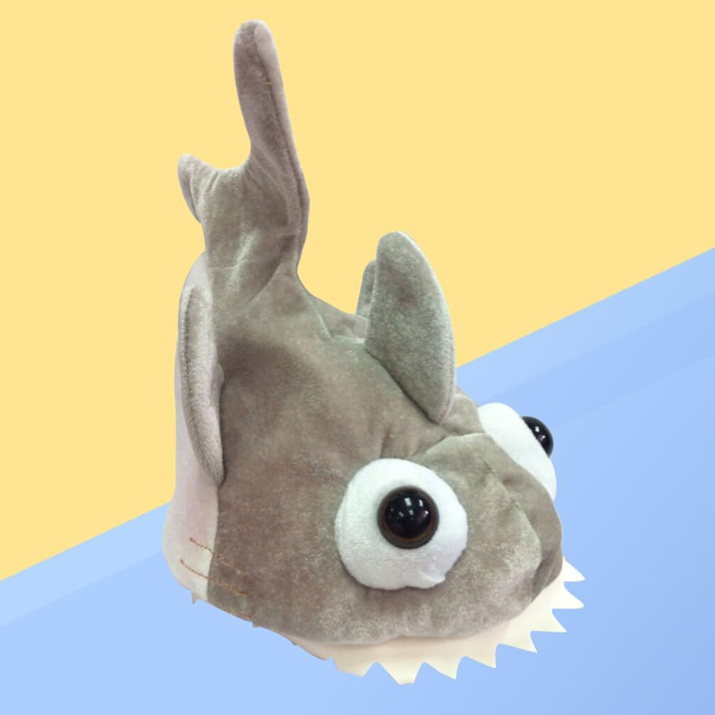 Alipis Shark Hat Shark Hat Animal Head Mask Adult Shark Headband, White Shark Fish Shark Costume Hat for Party Cosplay Funny Costume Hat image number 4