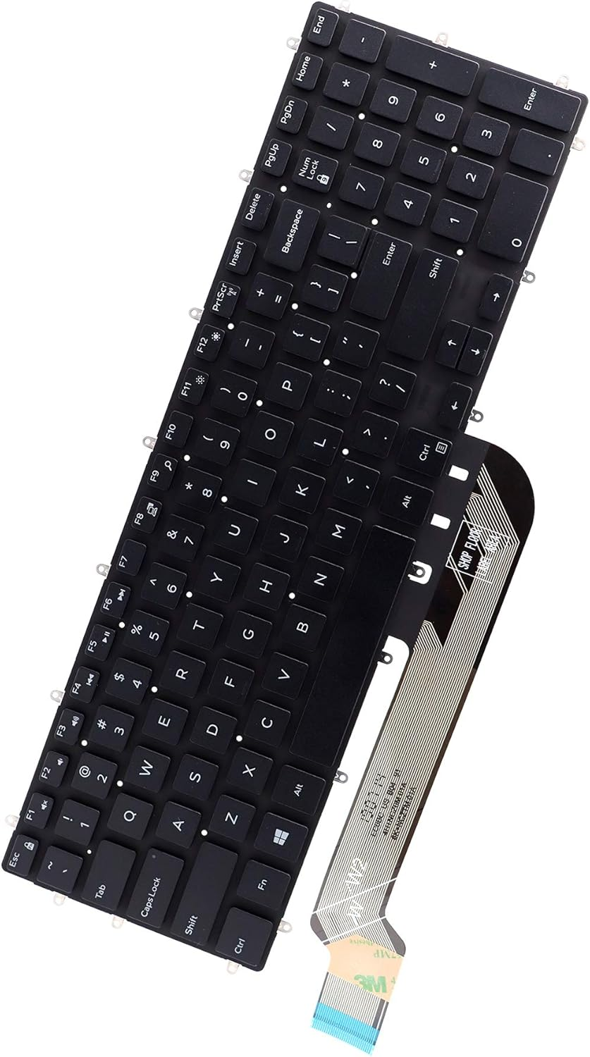 Deal4Go US Keyboard (No Backlit) Replacement for Dell Inspiron 15 5565 5567 5570 5575 5587 5765 5767 5770 5775 7566 7567 7568 7577 7588 7773 7778 7779 image number 1