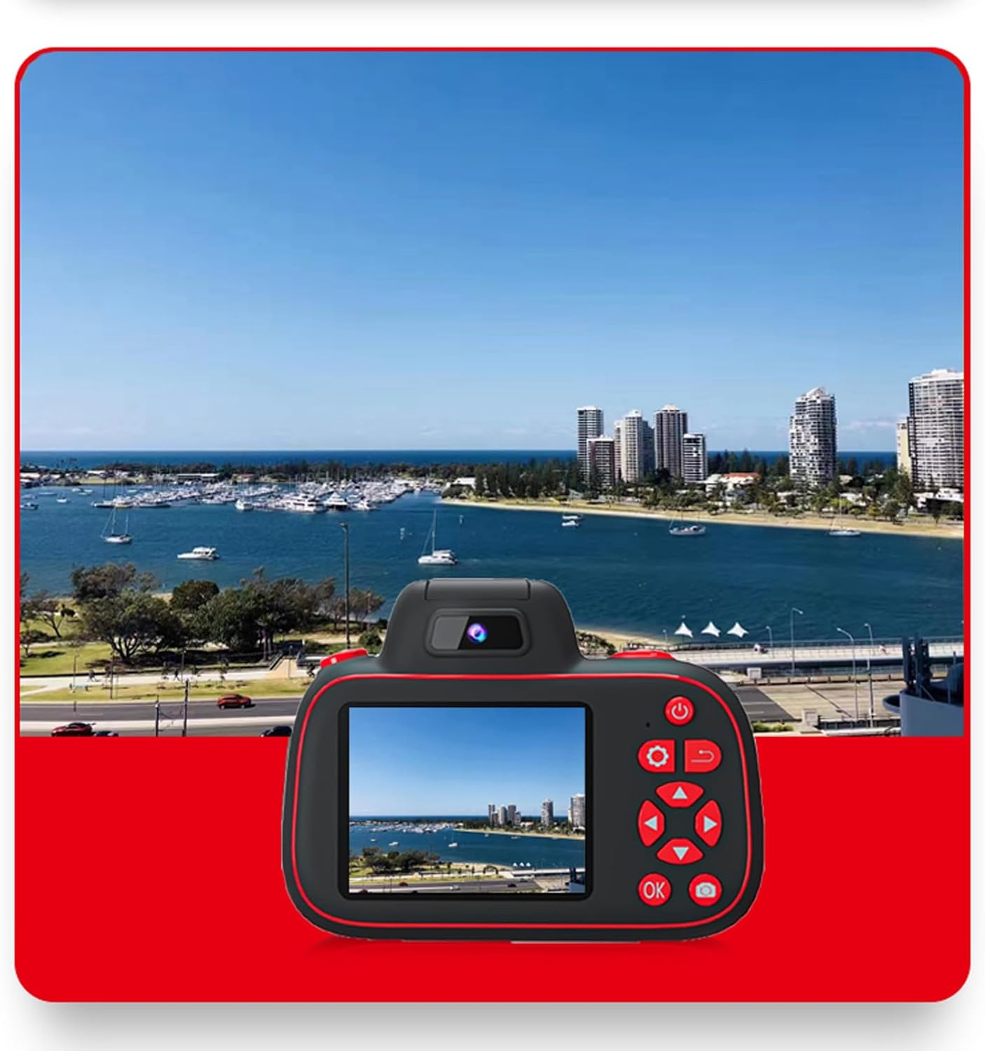 Children'S Camera, Entry-Level 4K Digital Camera for Children, Rotatable Zoom Lens, 8 to 15 Year Old Camera Toy for Boys and Girls, with 64G SD Card, the Best Christmas and Birthday Gift. image number 1